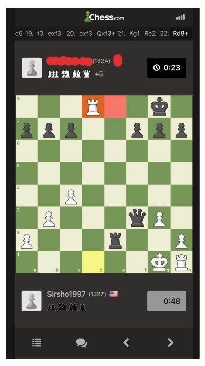 Chess game screenshot