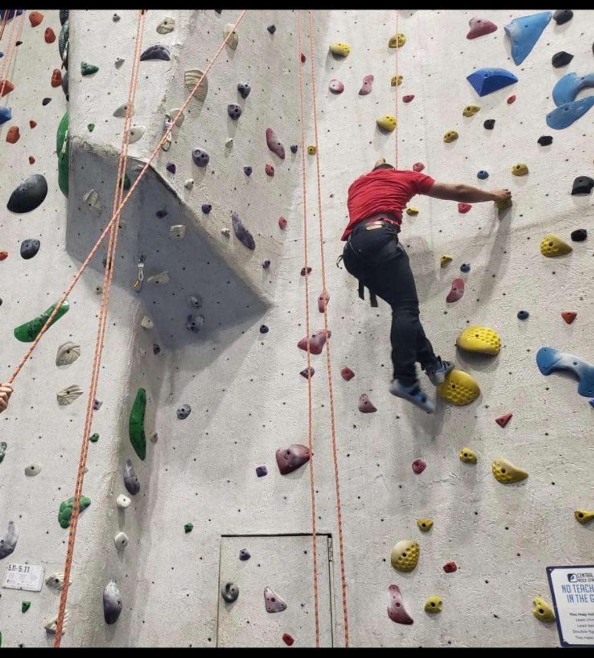 Rock climbing activity
