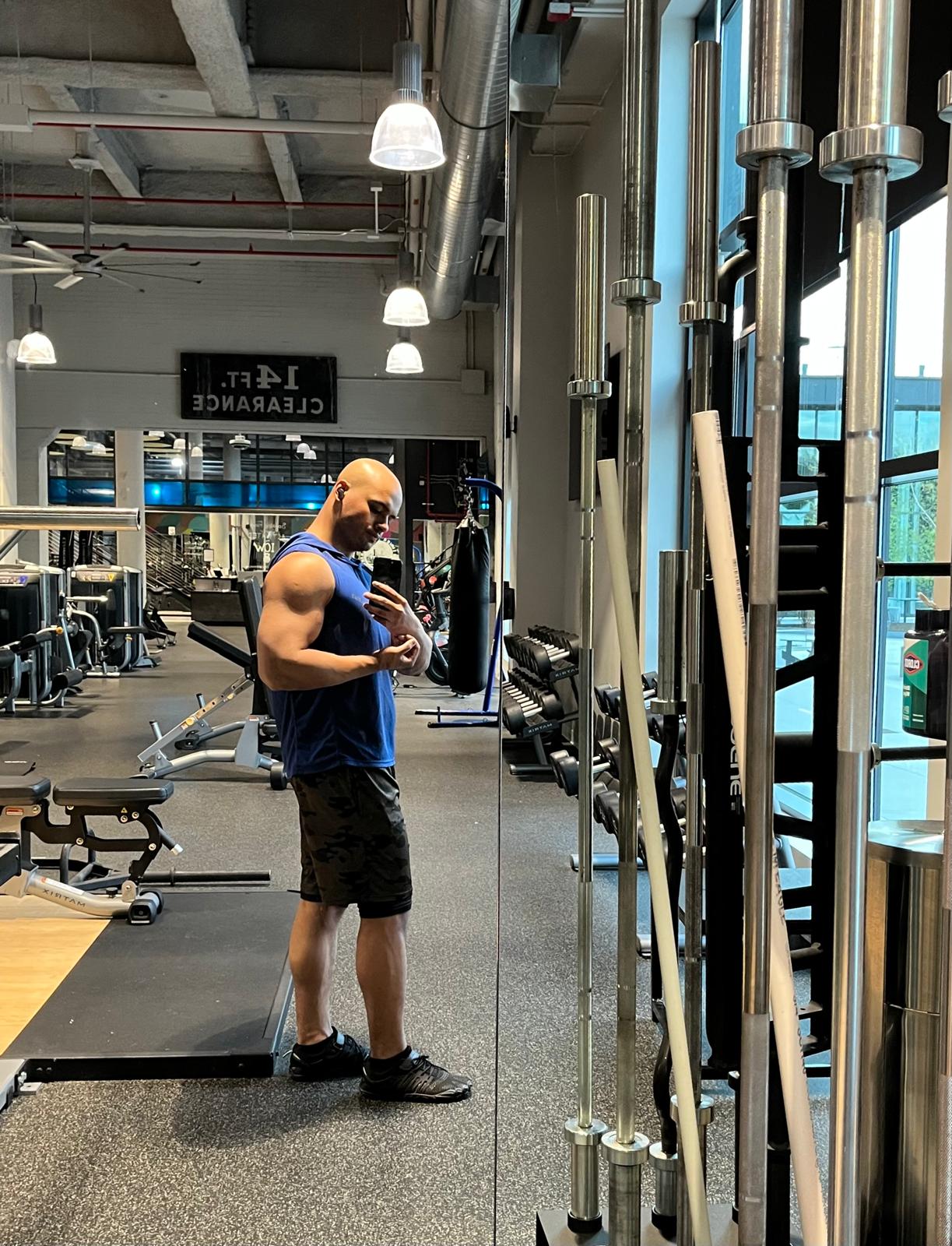 Gym lifting session
